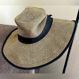 Sun Hat with Black Trim